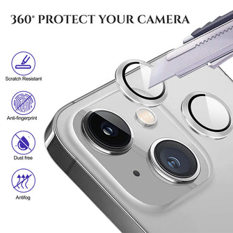 Premium Quality Tempered Glass iPhone Camera Lens Protector for iPhone14/ 14 Plus