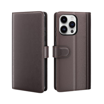 Genuine Leather Wallet Stand case for Iphone 14 Pro Max