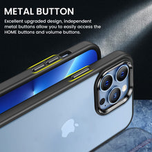 Premium Quality Luxury Transparent back with Colored TPU Bumper shockproof  case For iPhone 14 Pro Max